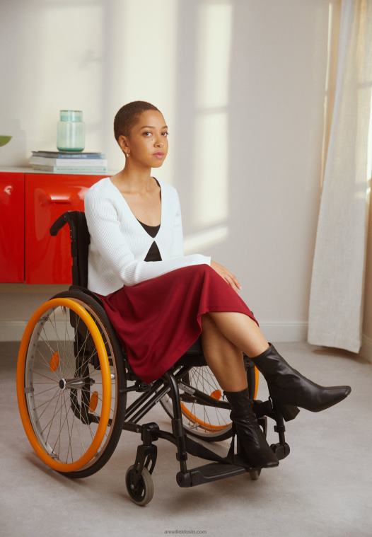 Anna Field kvinner plissert skjørt rødt P266L780