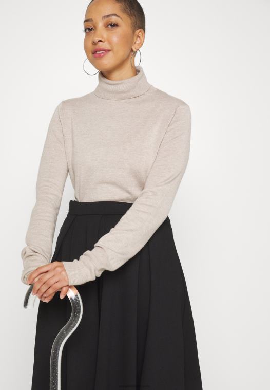 Anna Field kvinner plissert skjørt svart P266L779