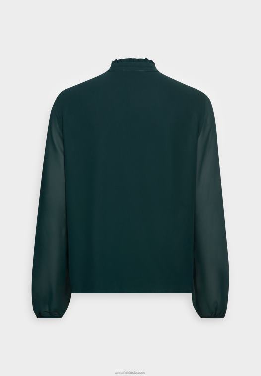 Anna Field kvinner bluse grønn P266L704