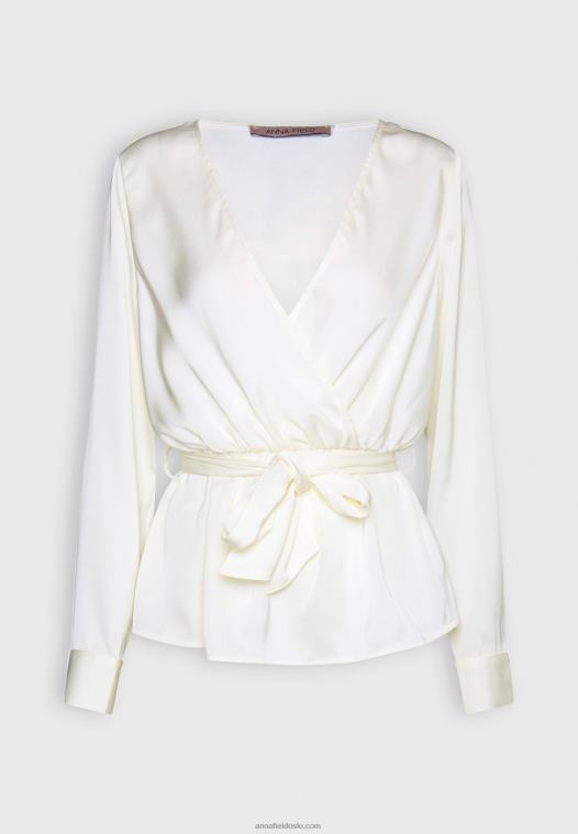 Anna Field kvinner bluse off-white P266L685