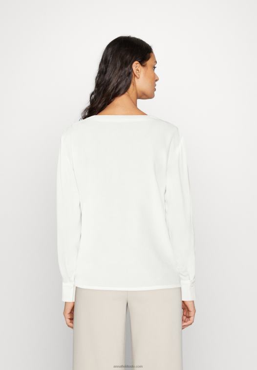 Anna Field kvinner bluse off-white P266L686
