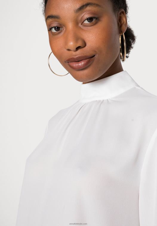 Anna Field kvinner bluse off-white P266L687