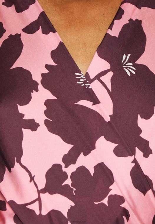 Anna Field kvinner bluse rosa/flerfarget P266L688