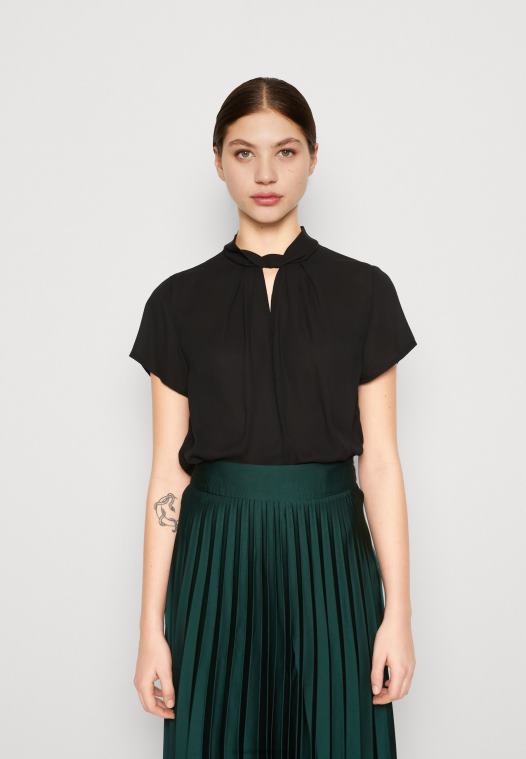 Anna Field kvinner bluse svart P266L702