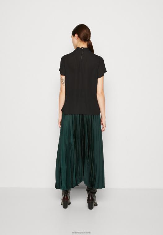 Anna Field kvinner bluse svart P266L702