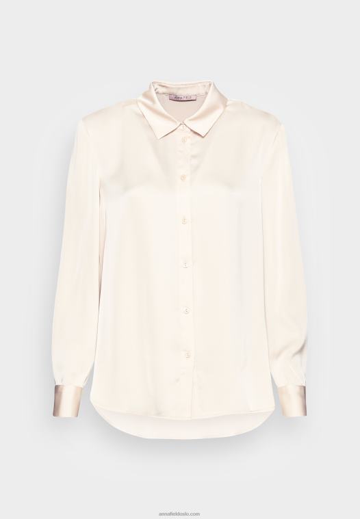 Anna Field kvinner button-down bluse naken P266L667