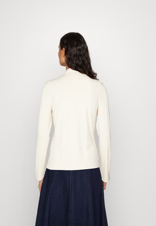 Anna Field kvinner button-down bluse off-white P266L672