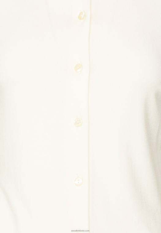 Anna Field kvinner button-down bluse off-white P266L672