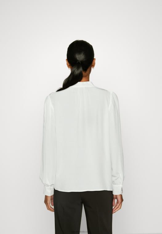 Anna Field kvinner button-down bluse off white P266L673