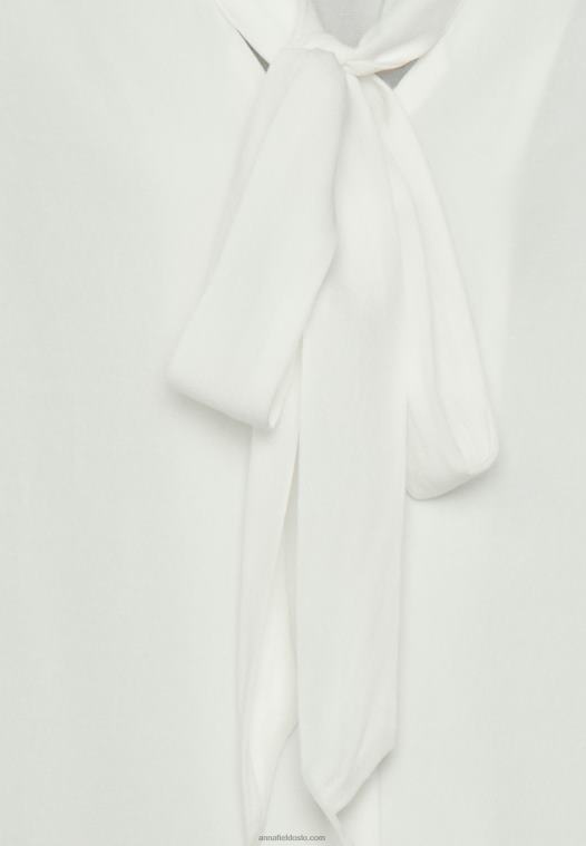 Anna Field kvinner button-down bluse off white P266L673