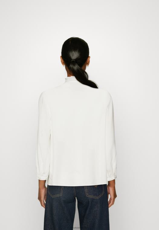 Anna Field kvinner button-down bluse off-white P266L677