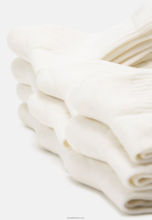 Anna Field kvinner 10 pakke sokker off white P266L1122