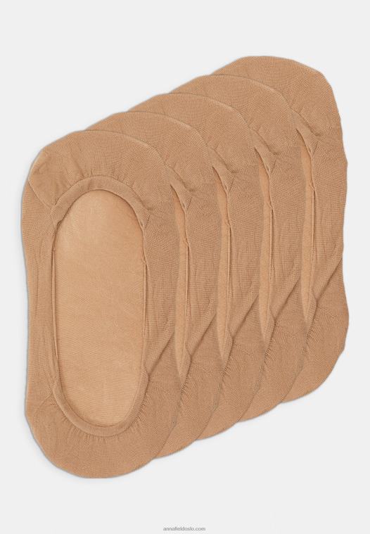 Anna Field kvinner 5 pakke trenersokker naken P266L1157