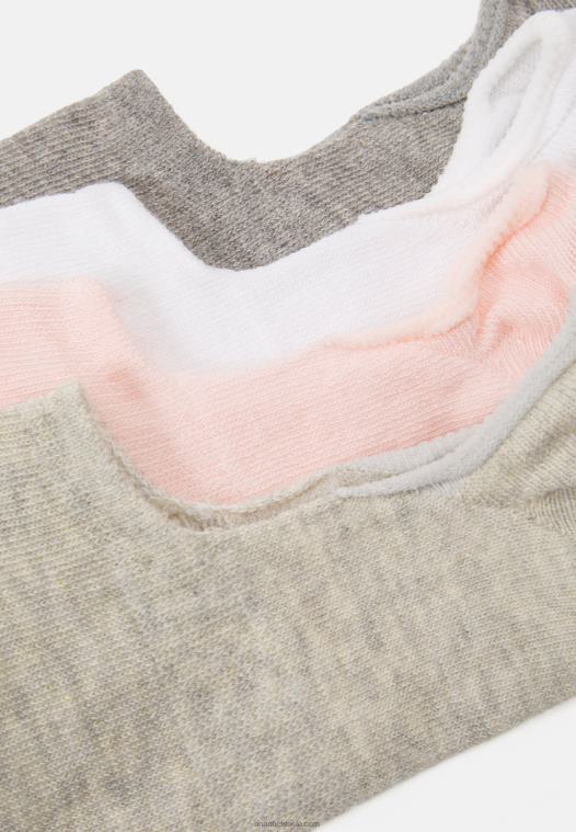 Anna Field kvinner 8-paknings trenersokker rosa, hvit, grå P266L1153