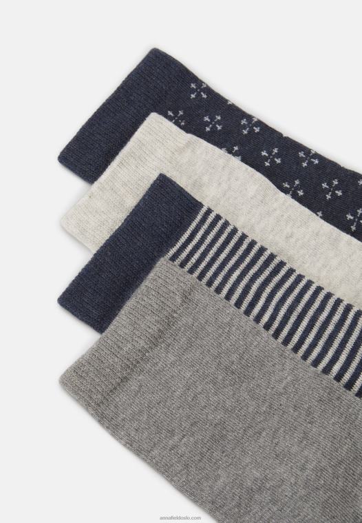 Anna Field kvinner 8pack sokker mørkeblå P266L1145