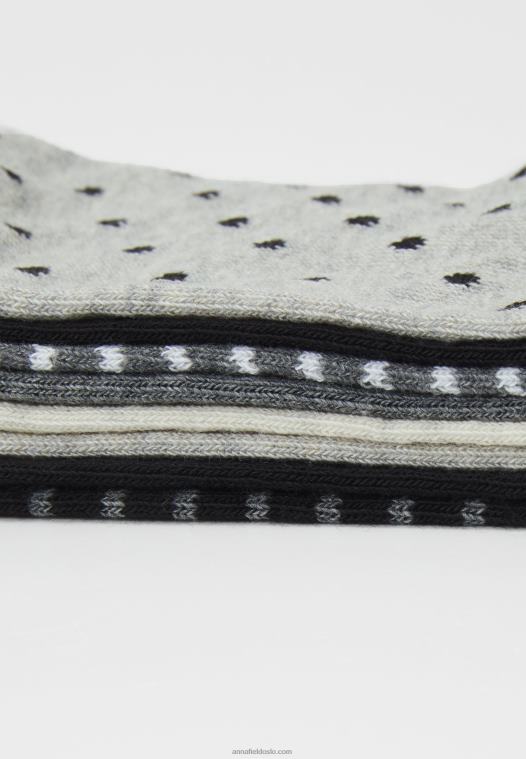 Anna Field kvinner treningssokker grå P266L1156