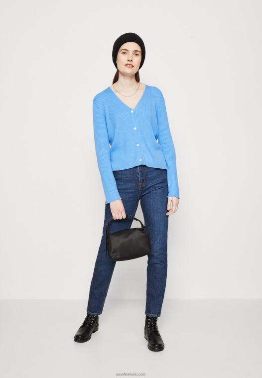 Anna Field kvinner cardigan blå P266L829