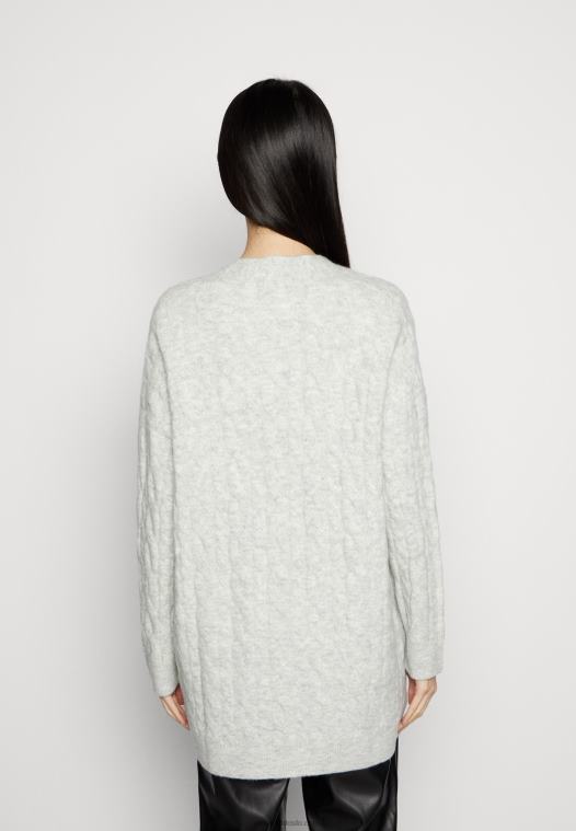 Anna Field kvinner cardigan flekkete grå P266L821