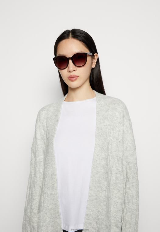 Anna Field kvinner cardigan flekkete grå P266L821