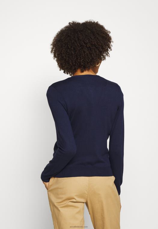Anna Field kvinner cardigan mørkeblå P266L819