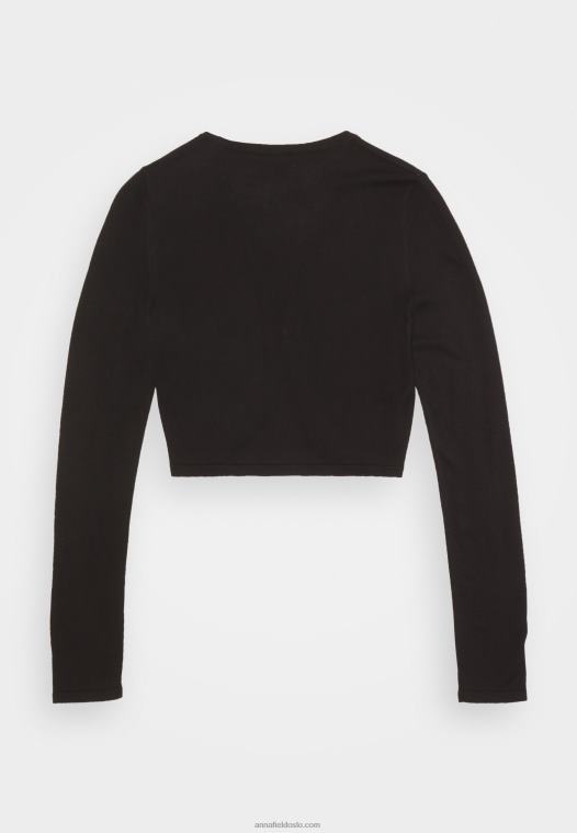 Anna Field kvinner cardigan svart P266L832
