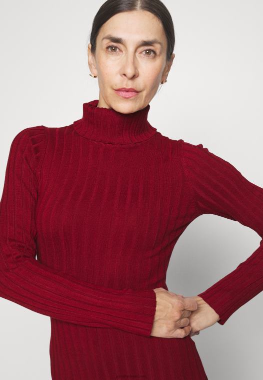 Anna Field kvinner genser mørkerød P266L843