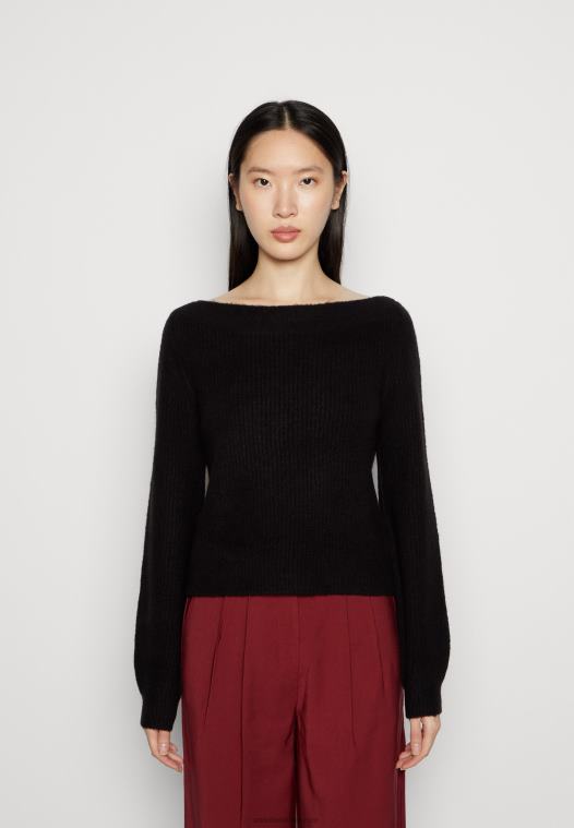 Anna Field kvinner genser svart P266L834