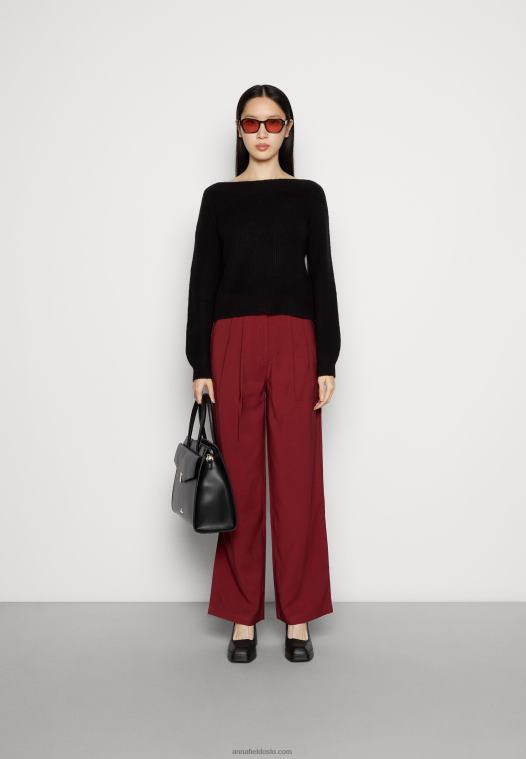 Anna Field kvinner genser svart P266L834