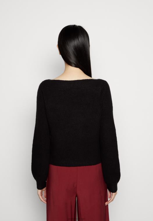 Anna Field kvinner genser svart P266L834