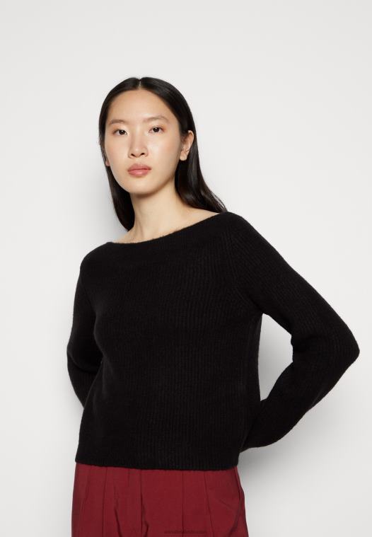 Anna Field kvinner genser svart P266L834