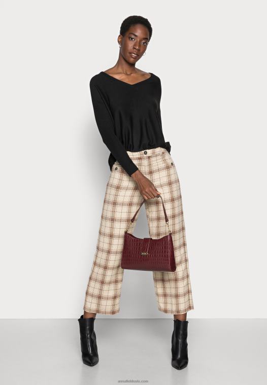 Anna Field kvinner genser svart P266L847