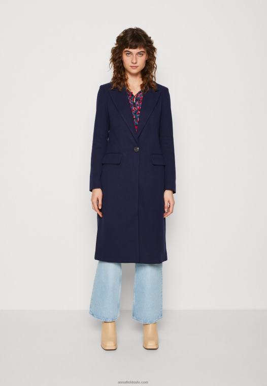 Anna Field kvinner klassisk kåpe mørkeblå P266L910