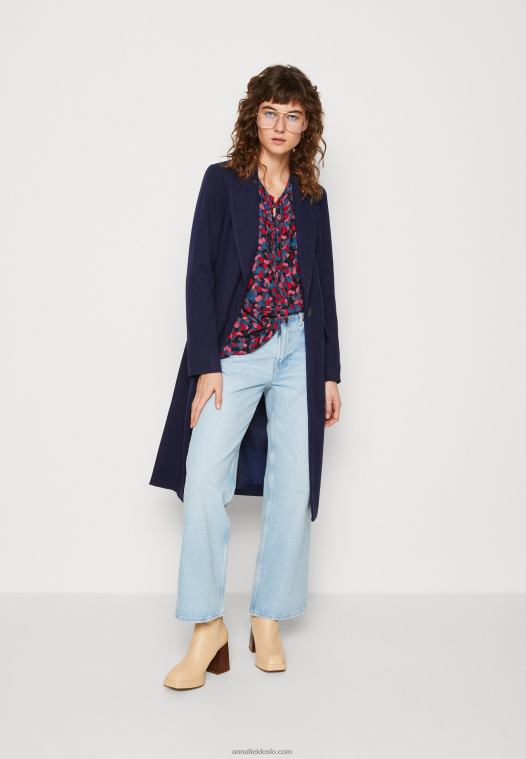 Anna Field kvinner klassisk kåpe mørkeblå P266L910