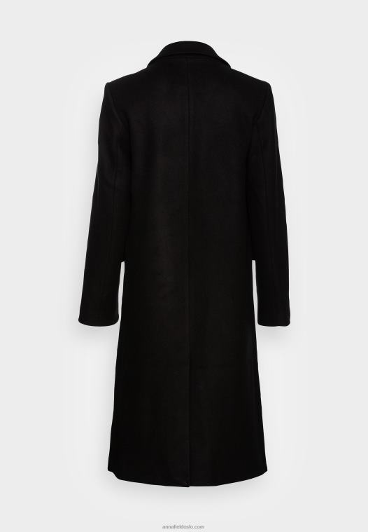 Anna Field kvinner klassisk kåpe svart P266L913