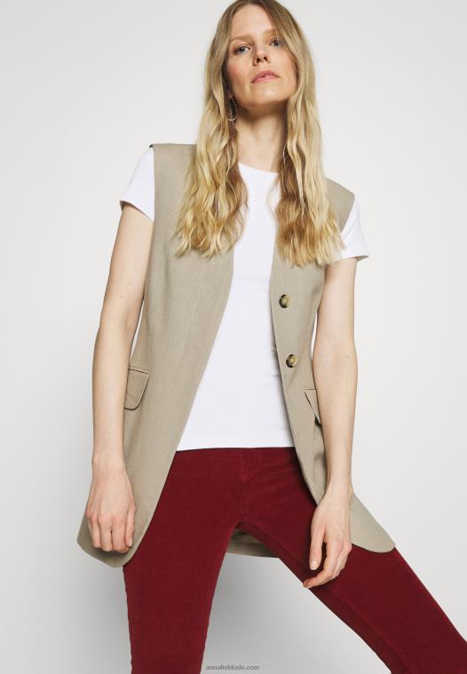 Anna Field kvinner 2 pakke basic t-skjorte hvit P266L252