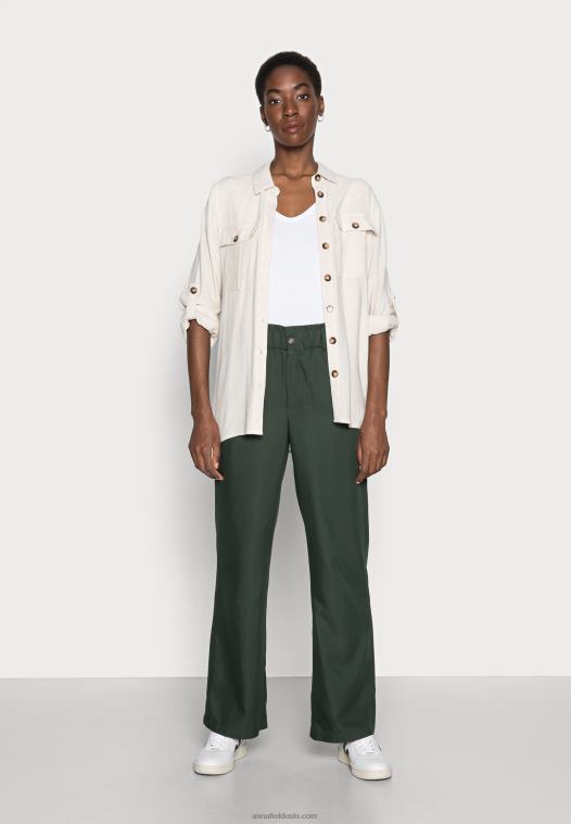 Anna Field kvinner 2 pakke basic t-skjorte hvit/svart P266L300