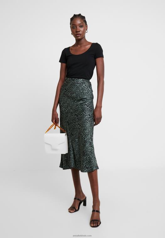 Anna Field kvinner 2 pakke basic t-skjorte svart P266L318