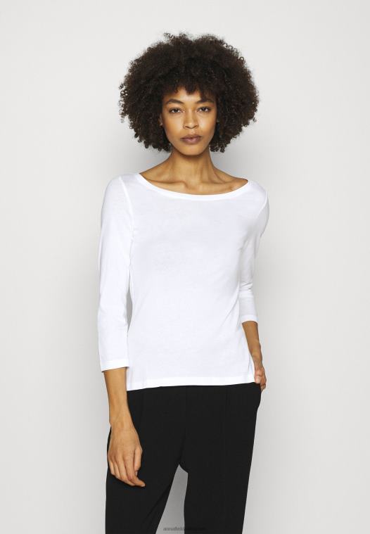 Anna Field kvinner 2 pakke langermet topp hvit/svart P266L519