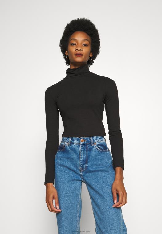 Anna Field kvinner 2 pakke langermet topp svart P266L588