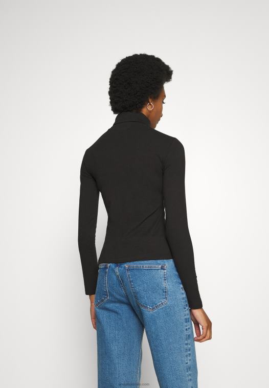 Anna Field kvinner 2 pakke langermet topp svart P266L588