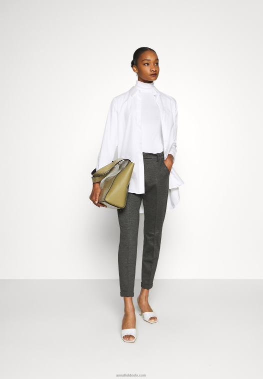 Anna Field kvinner 2 pakke langermet topp svart/hvit P266L551