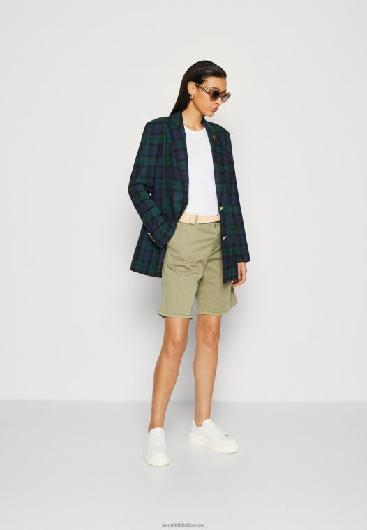 Anna Field kvinner 2 pakke topp blå/hvit/hvit P266L449