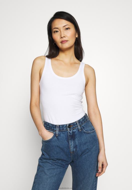 Anna Field kvinner 2 pakke topp hvit P266L404