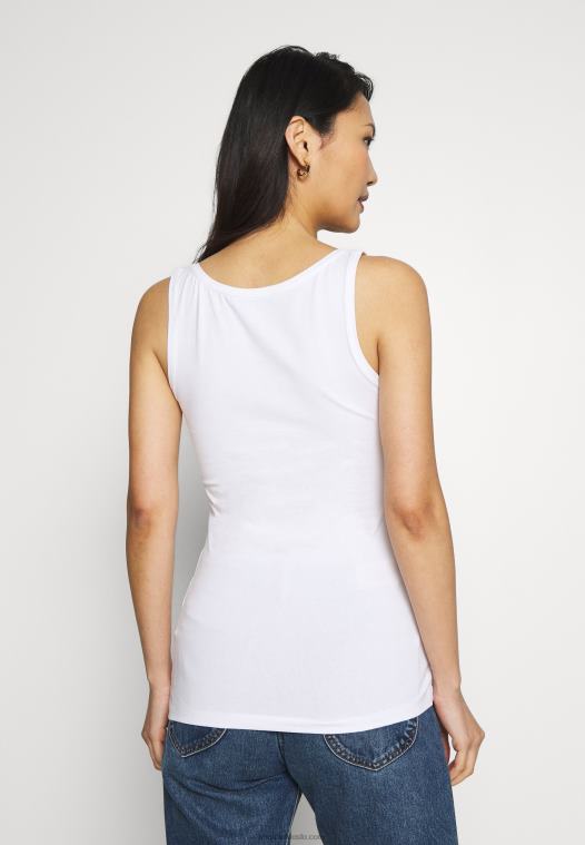 Anna Field kvinner 2 pakke topp hvit P266L404