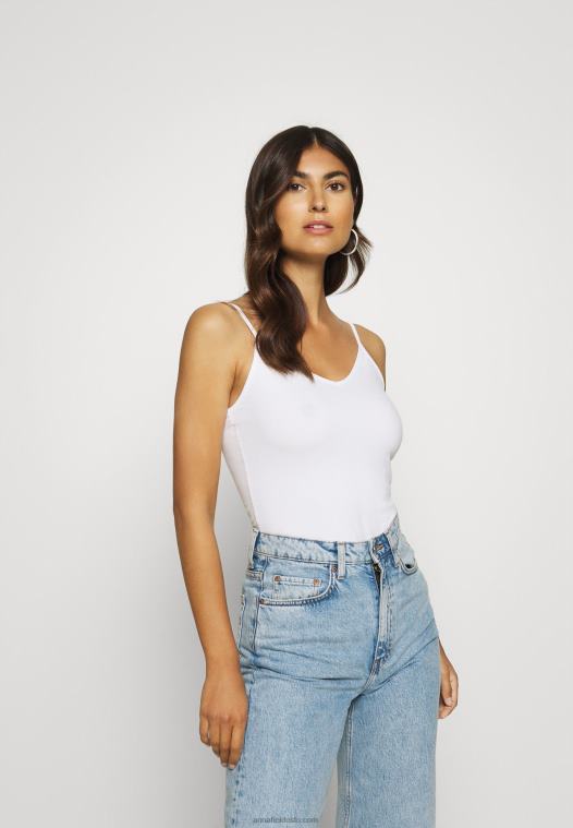 Anna Field kvinner 2 pakke topp hvit/svart P266L507