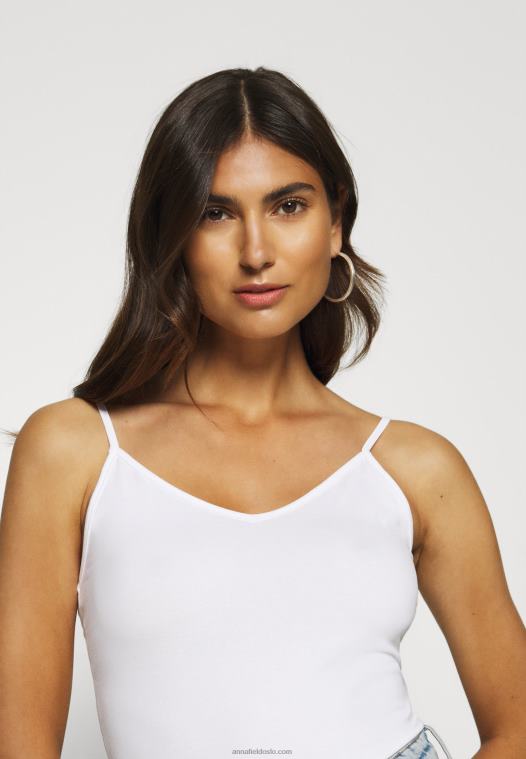 Anna Field kvinner 2 pakke topp hvit/svart P266L507