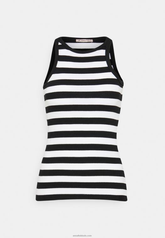 Anna Field kvinner 2 pakke topp svart P266L383