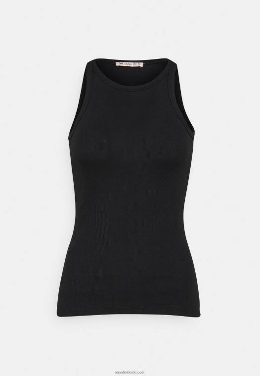 Anna Field kvinner 2 pakke topp svart P266L383