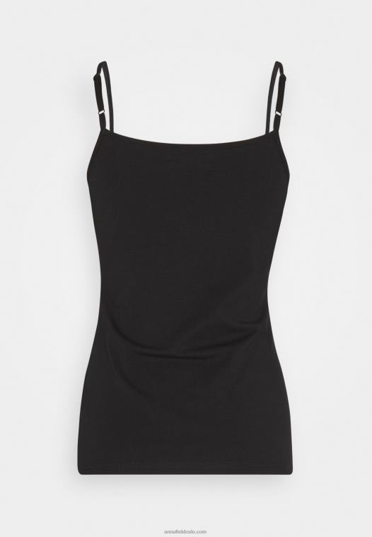 Anna Field kvinner 2 pakke topp svart P266L452
