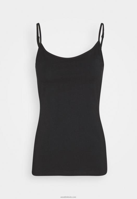 Anna Field kvinner 2 pakke topp svart P266L452